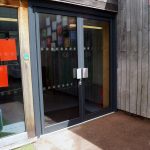 School Replacement Aluminium Door Installation